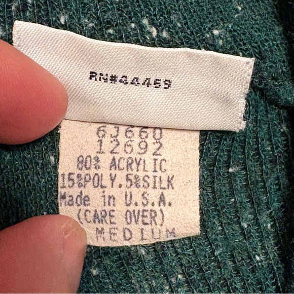 Hang Ten Women’s Medium Mock Neck Green Short Sleeve Tee Made in the USA - Picture 9 of 11